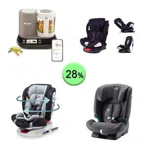 Pallet de 14 productos de Bebé y cuidado personal sin revisar