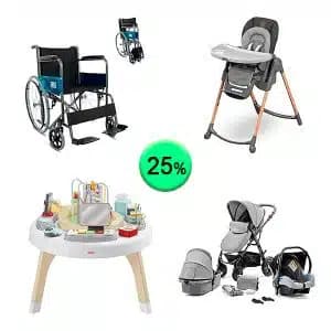 Pallet de 11 productos de Bebé y cuidado personal sin revisar