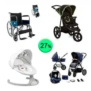 Pallet de 11 productos de Bebé y cuidado personal sin revisar