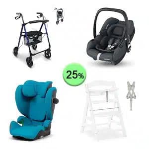 Pallet de 20 productos de Bebé y cuidado personal sin revisar