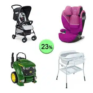 Pallet de 17 productos de Bebé y cuidado personal sin revisar