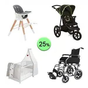 Pallet de 11 productos de Bebé y cuidado personal sin revisar