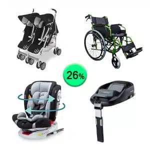 Pallet de 11 productos de Bebé y cuidado personal sin revisar