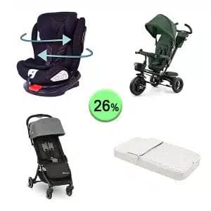 Pallet de 21 productos de Bebé y cuidado personal sin revisar