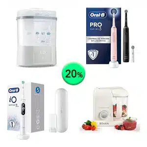Caja de 28 productos de Bebé y cuidado personal sin revisar