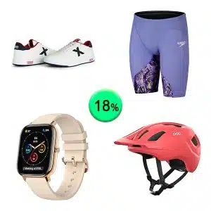 Caja de 34 artículos de Ropa y deporte sin revisar