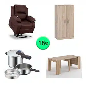 Pallet de 17 Muebles y Hogar Sin Revisar