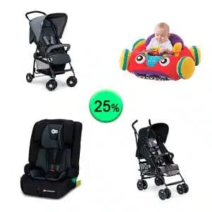 Pallet de 25 productos de Bebé y cuidado personal sin revisar