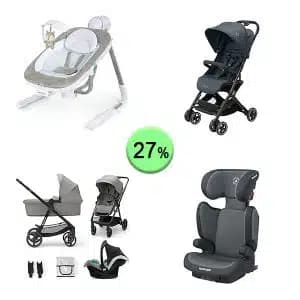 Pallet de 14 productos de Bebé y cuidado personal sin revisar