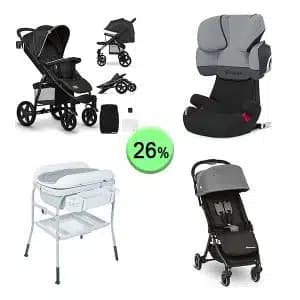 Pallet de 21 productos de Bebé y cuidado personal sin revisar