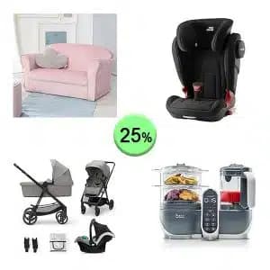 Pallet de 19 productos de Bebé y cuidado personal sin revisar