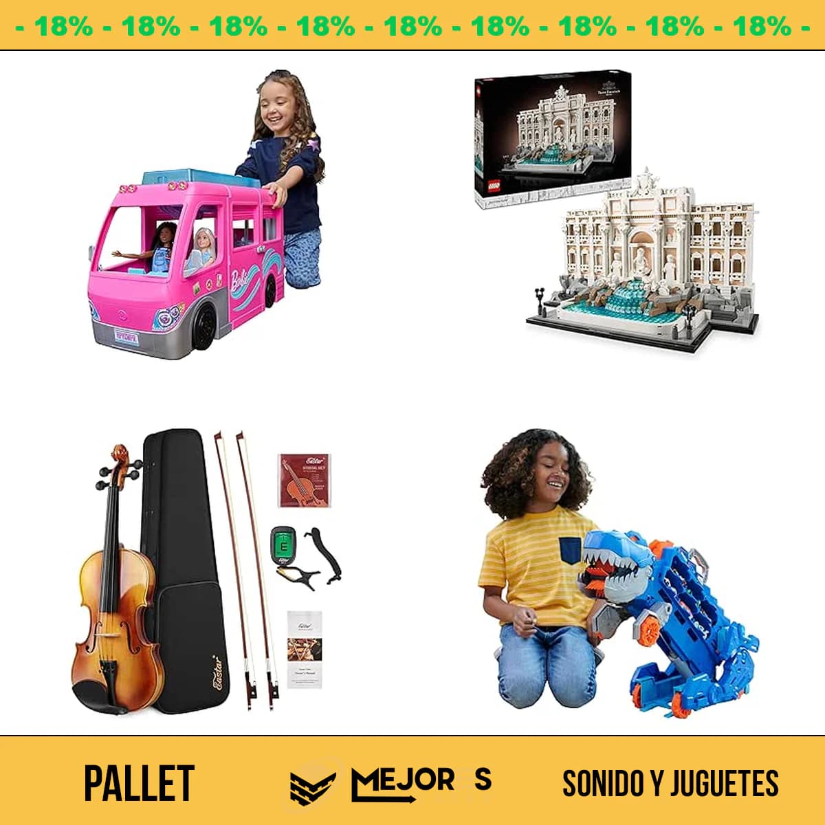 Pallet de 38 Items Sin Revisar, Sonido y Juguetes, Lote #10220163