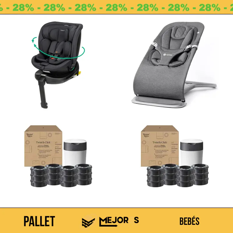 Pallet de 20 Artículos para Bebé Sin Revisar