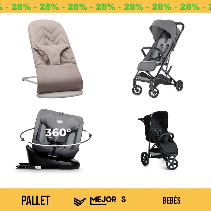Pallet de 25 Artículos de Bebé Sin Revisar