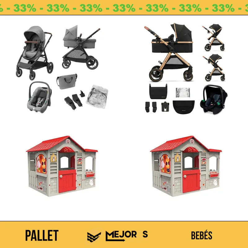 Pallet de 4 Items Sin Revisar, Bebés