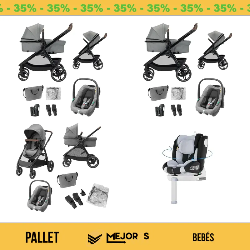 Pallet de 5 Artículos para Bebé Sin Revisar