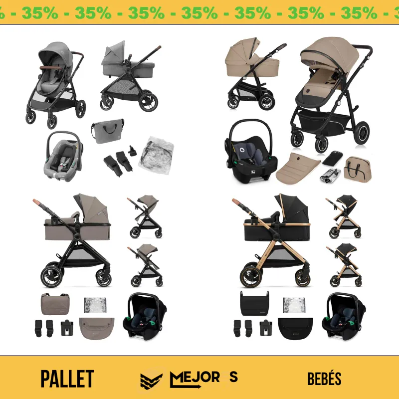 Pallet de 4 Bebés Sin Revisar