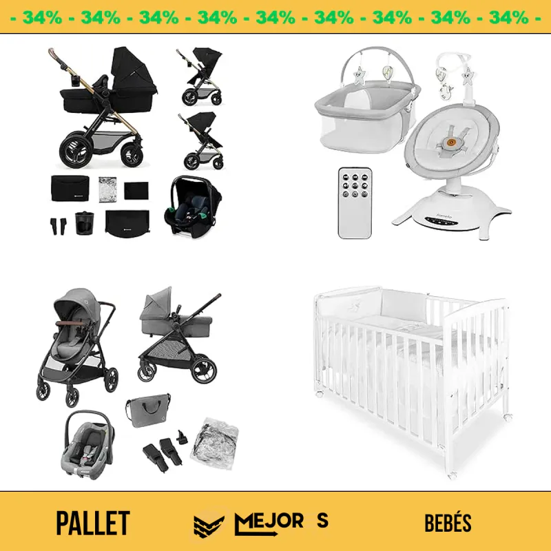 Pallet de 8 Artículos para Bebé Sin Revisar