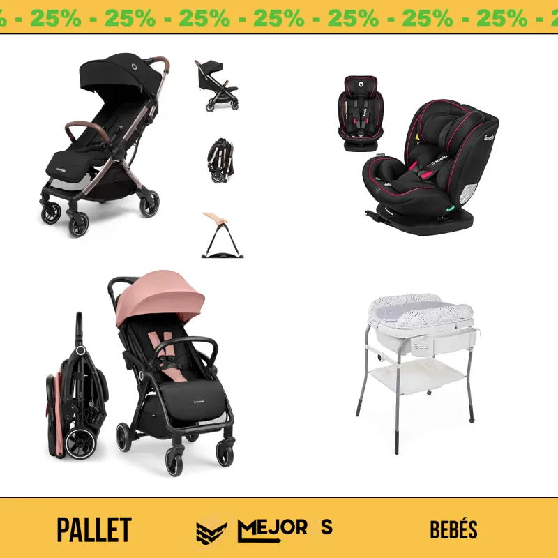 Pallet de 16 Artículos de Bebé Sin Revisar