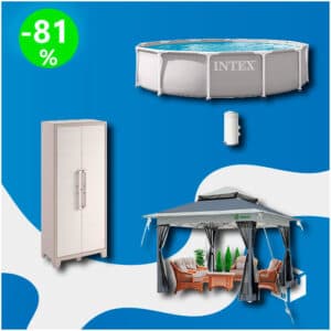 Palé de 14 productos de Piscina y Jardín Sin Revisar