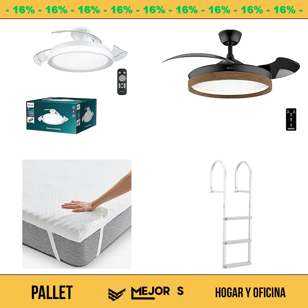 Pallet de 19 Items Sin Revisar, Hogar y Oficina