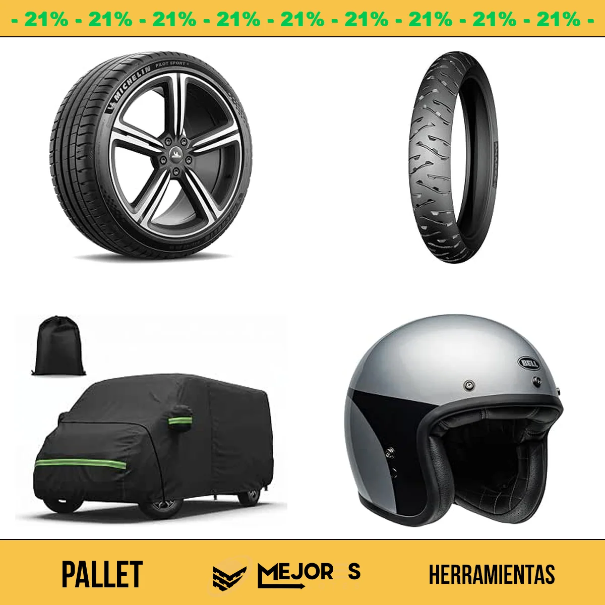 Pallet de 21 Herramientas Sin Revisar