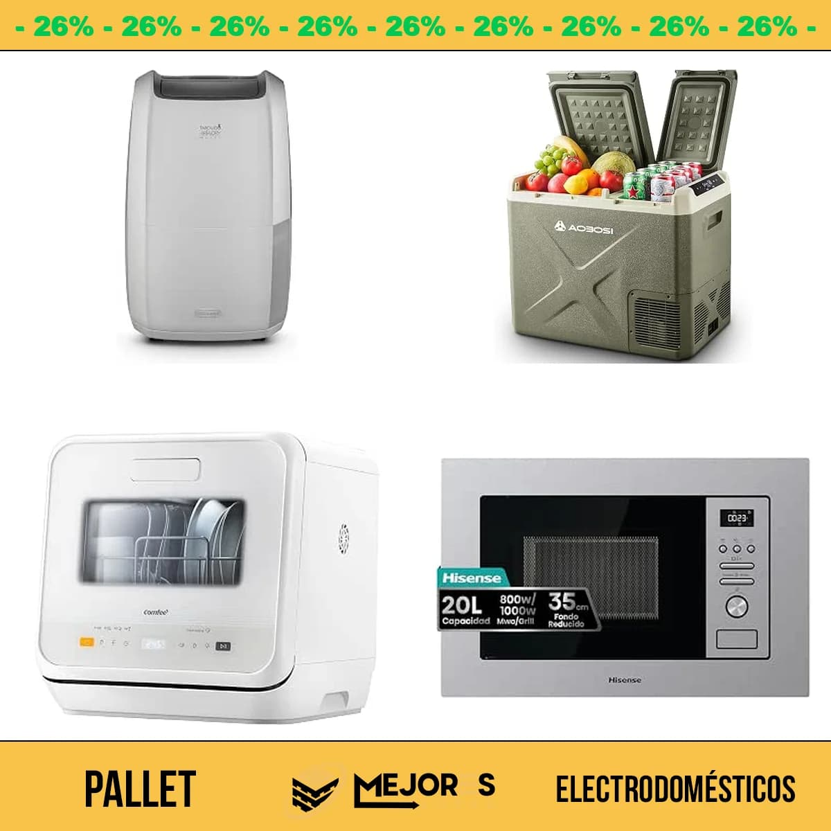 Pallet de 6 Electrodomésticos Sin Revisar
