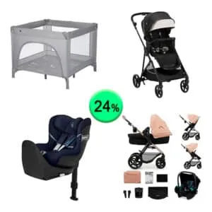 Pallet de 18 productos de Bebé y cuidado personal sin revisar