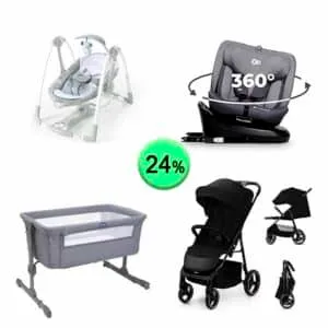 Palet de 21 productos de Bebé y cuidado personal sin revisar