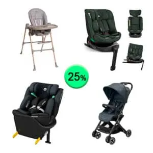 Pallet de 17 productos de Bebé y cuidado personal sin revisar