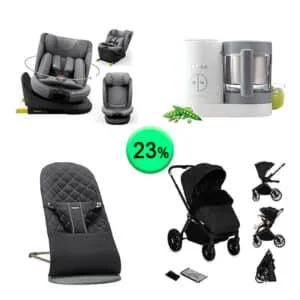 Pallet de 25 productos de Bebé y cuidado personal sin revisar