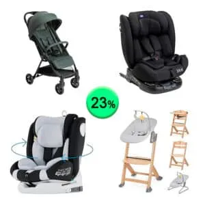Palet de 20 productos de Bebé y cuidado personal sin revisar