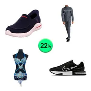Caja de 39 productos de Ropa y Deporte Sin Revisar