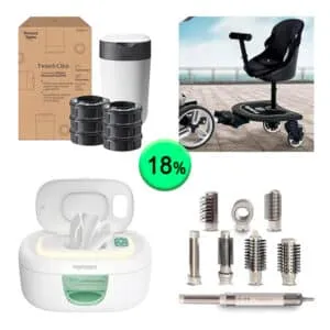 Caja de 25 productos de Bebé y cuidado personal sin revisar