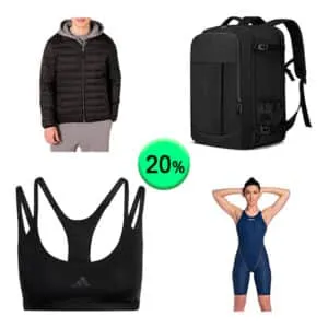 Caja de 44 artículos de Ropa y Deporte sin revisar
