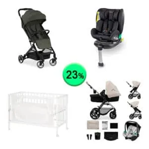 Pallet de 17 productos de Bebé y cuidado personal sin revisar