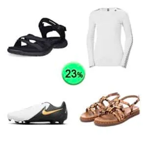 Caja de 38 artículos de Ropa y Moda y Deporte sin revisar