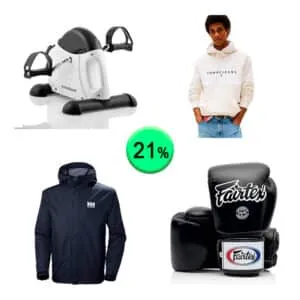 Caja de 43 artículos de Ropa y Deporte Sin Revisar