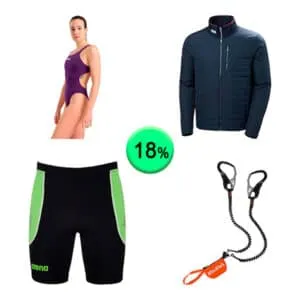 Caja de 43 artículos de Ropa y Deporte Sin Revisar
