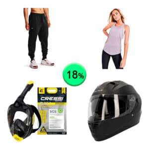 Caja de 42 artículos de Ropa y Deporte sin revisar