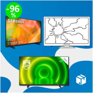 Pallet de 6 Televisores Rotos Sin Revisar