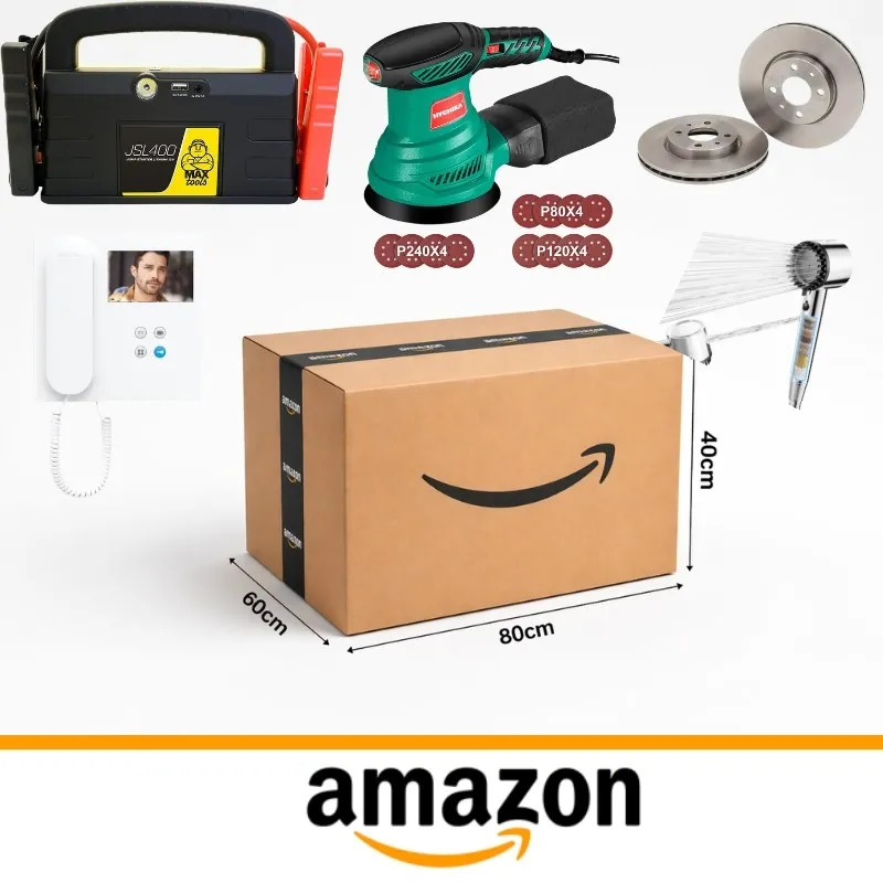 Caja de 50 productos de Automoción, Ferretería, Seguridad y Hogar