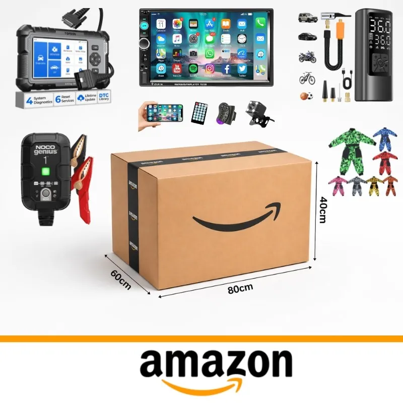 Caja de 60 productos de Automoción, Ferretería, Seguridad y Hogar Sin Revisar