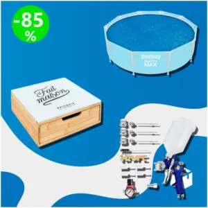 Caja de 27 productos de Piscina y Jardín sin revisar