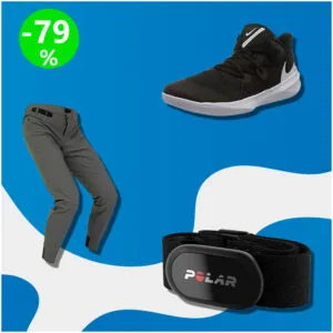 Caja de 67 productos de Deporte y Ropa sin revisar