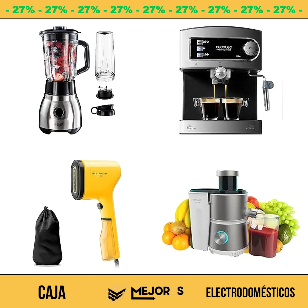 Caja de 10 Electrodomésticos Sin Revisar
