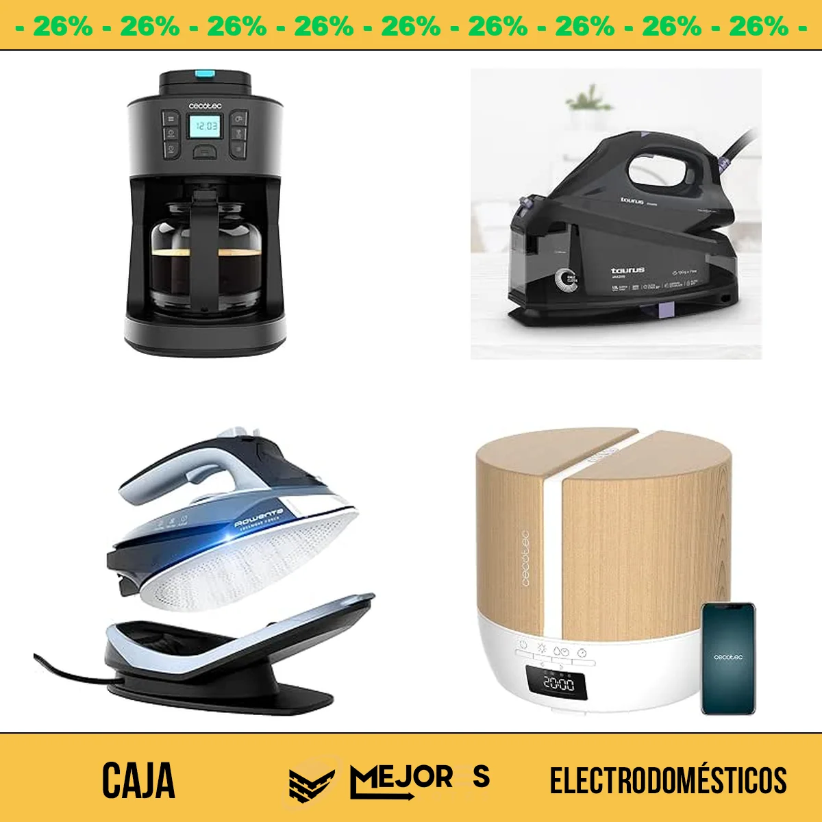 Caja de 7 Electrodomésticos Sin Revisar
