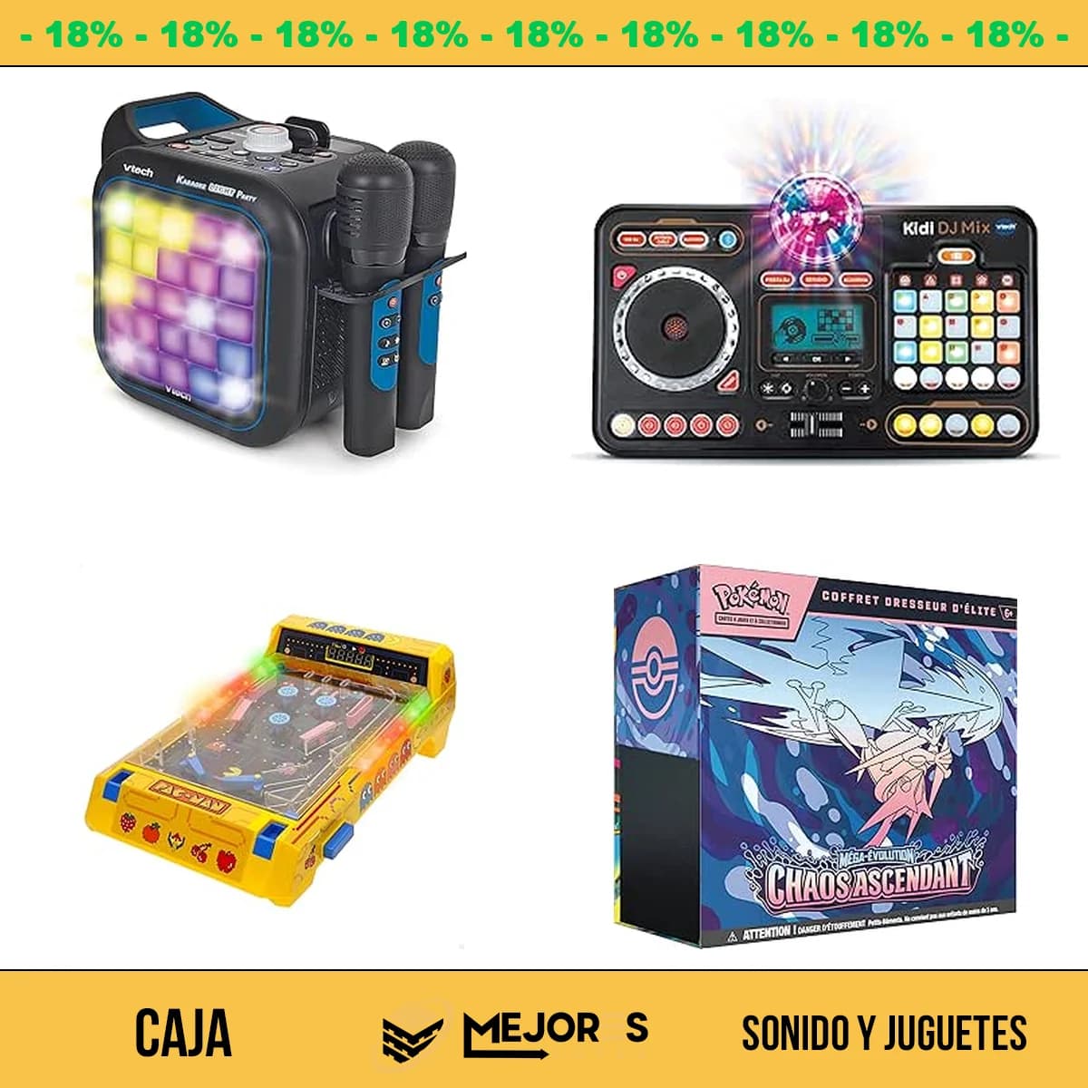 Caja de 42 Items Sin Revisar, Sonido y Juguetes