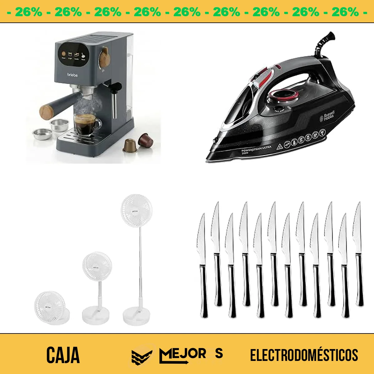 Caja de 11 Electrodomésticos Sin Revisar