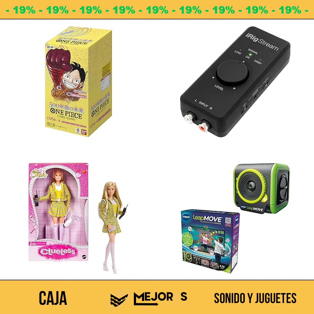 Caja de 24 Items Sin Revisar, Sonido y Juguetes